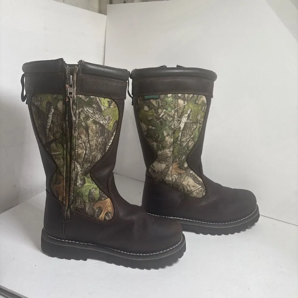 RED HEAD BAYOU III Waterproof Snake Boots Camo Size Men’s 6M  #3541632